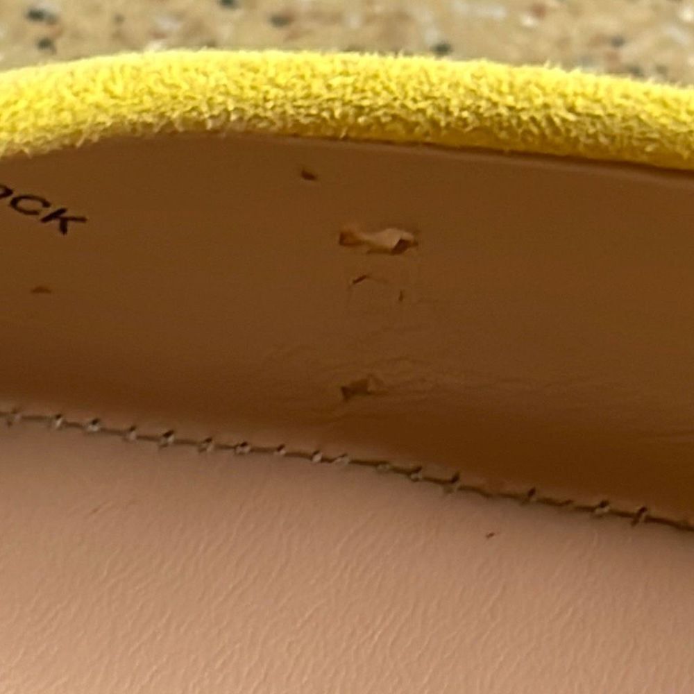 Steven New York Bantry Yellow Suede Flats sz 8 - Picture 8 of 10